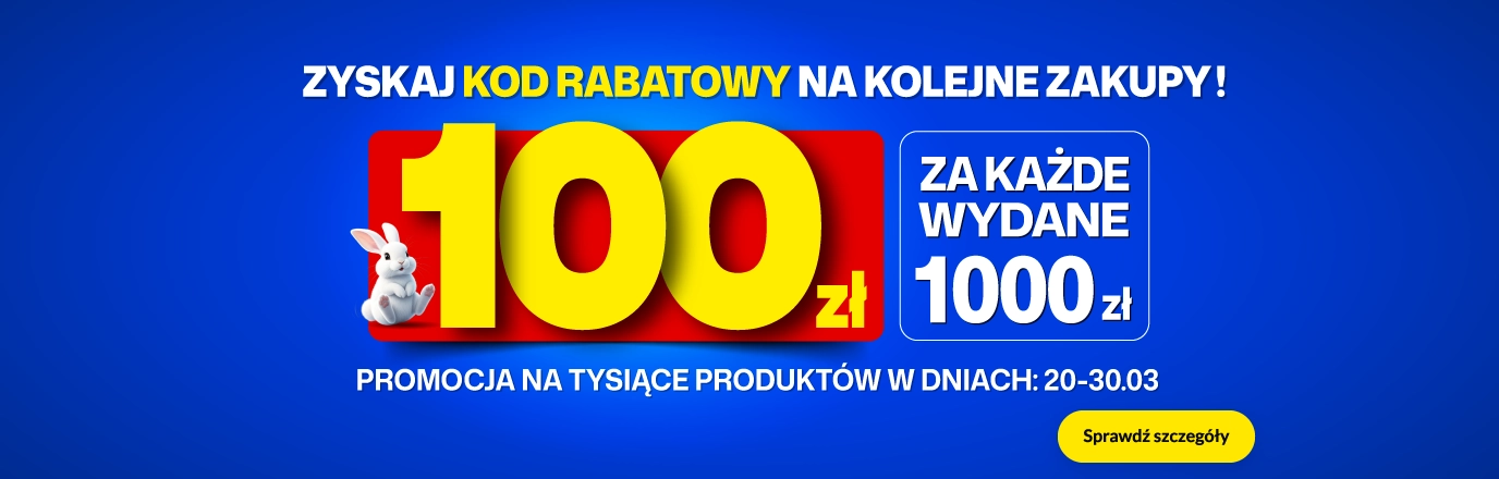 100 za 1000 na wybrane produkty